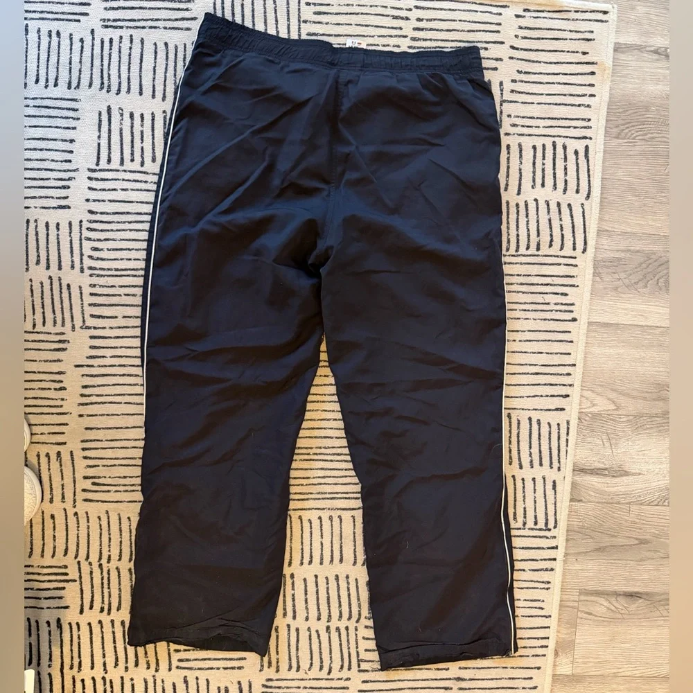 Y2K Reebok Black and Gray Sports Pants